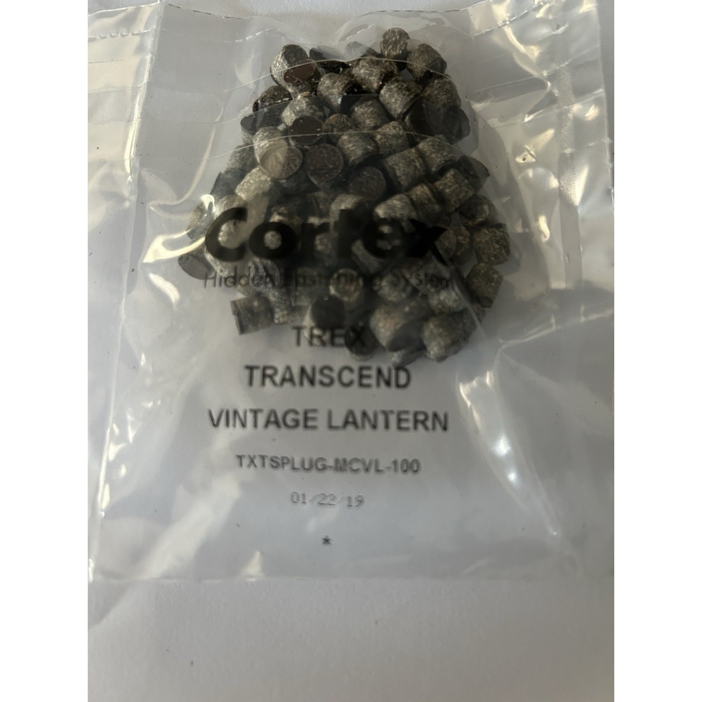 100 FASTENMASTER CORTEX TREX  Vintage Lantern PLUGS COMPOSITE DECKING Plugs Only